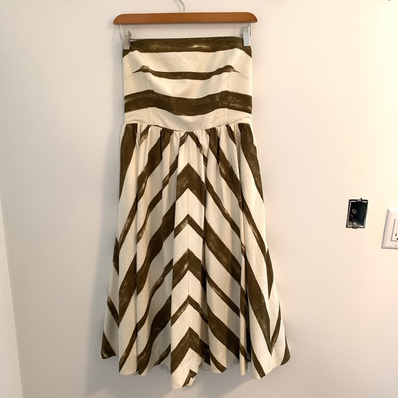 Beautiful ANTHROPOLGIE Paint Stripe Dress - Picture 2 of 8